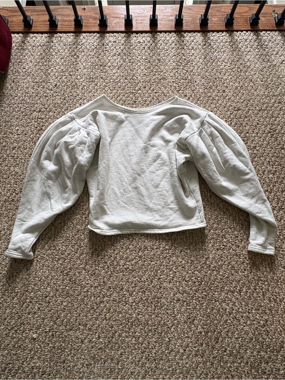 Taylor Jay White Textured Crewneck Top